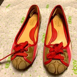 Coach flats shoes, size 6 1/2 women